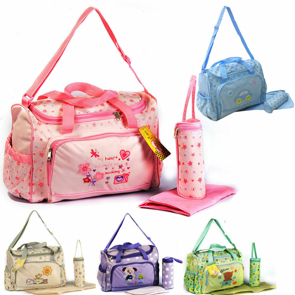 3 Tlg Baby Wickeltasche Pflegetasche Windeltasche Babytasche Farbauswahl